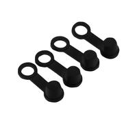 Keenso 8mm 4pcs Bremsbelüftungsnippelkappen, 8mm Schwarze Gummi-Bremsbelüftungsnippel-Fettkappe Staubschutzkappe Auto-Tuning
