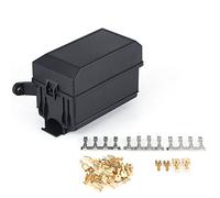 Keenso Auto Relais Sicherungshalter, Auto 6-Wege Relais und Sicherungshalter Sicherungskasten Universal für Auto, SUV, Off-Road, Pickup, LKW
