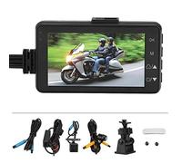 Keenso Motorrad Dashcam Kit, 3.0 LCD HD DVR 1080P 120 Grad Dashcam IP68 Wasserdicht Aufnahmekamera System für Motorrad Elektrofahrrad