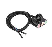 Keenso Motorrad Lenkerschalter, Motorrad 22mm Lenker Scheinwerfer/Gefahrbremse/Nebelscheinwerfer Schalter Ein/Aus-Schalter mit LED-Licht Autoschalter
