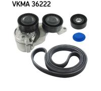 SKF Keilrippenriemensatz VKMA 36222 – für Volvo S60 I, V70 II, XC90 I, S80 I – für Klimaanlage