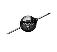 KeKeYa Auto Emblem für Volvo V60 2023 2024, Logo Aufkleber Frontabdeckung Kofferraum Logo Heckklappen Etikett ABS Badge Auto Dekoration Styling Zubehör,H