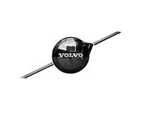 KeKeYa Auto Emblem für Volvo XC40 2023-2024, Logo Aufkleber Frontabdeckung Kofferraum Logo Heckklappen Etikett ABS Badge Auto Dekoration Styling Zubehör,D