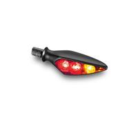 Kellermann Rück-, Bremslicht, Blinker Einheit Rhombus S DF Dark, HR, schwarz, getöntes Glas, schwarz für Männer