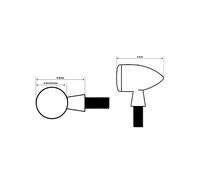 Kellermann Micro Rhombus Extreme LED Blinker, schwarz