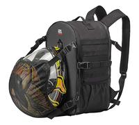 KEMIMOTO Motorradhelm Rucksack, 35L Helm Tasche mit Verstecktem Helmnetz, Großer Helmhalter für Helme