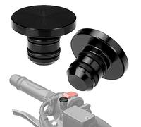 KEMIMOTO Universal M10 Motorrad Spiegel Blindstopfen Schrauben, CNC Aluminium, Motorrad Abdeckkappen für M10 Spiegelgewinde, Gewinde Verkleidungsschrauben, 2 Stücke