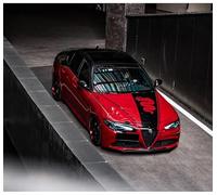 KENANS Auto Emblem Logo Aufkleber für Alfa Romeo Sportiva Mito Stelvio Giulietta Tonale Quadrifoglio GT GTV, Autoaufkleber Emblem Abziehbilder Emblem Auto Zubehör Tuning Sticker