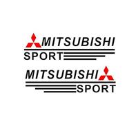 KENANS Auto Emblem Logo Aufkleber für Mitsubishi ASX Colt Turbo Eclipse Cross Outlander Pajero Shogun, Autoaufkleber Emblem Abziehbilder Emblem Auto Zubehör Tuning Sticker,Bla-ck
