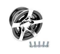 Kenda Reifen mit Alufelge 195/55 R10 C schwarz poliert