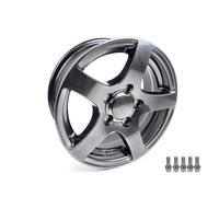 Kenda Reifen mit Alufelge 195/70 R14 C 5-Loch Hyper schwarz