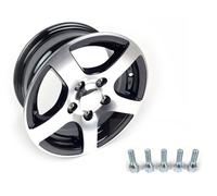 Kenda Reifen mit Alufelge 195/70 R14 C 5-Loch schwarz poliert