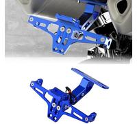 Kennzeichenhalter Motorrad für Yamaha Tricity 300 Tricity300, Verstellbarer Aluminum Universal Motorrad Kennzeichenhalterung Zubehör,Blue