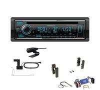 Kenwood 1-DIN Receiver Autoradio DAB+ CD Bluetooth für Audi A3 bis 1999 schwarz