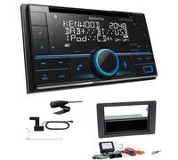 Kenwood 2-DIN Receiver Autoradio Bluetooth DAB+ für Saab 9-5 2009-2011 schwarz