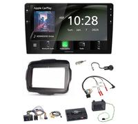 Kenwood 9 Zoll Bluetooth MP3 Lenkrad USB Autoradio für Jeep Renegade 2014-2023