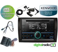 Kenwood CD Bluetooth DAB+ USB Radio Antenne inkl für Peugeot Boxer 2006-2022