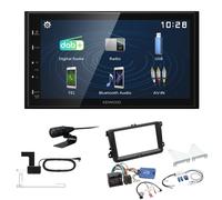 Kenwood DAB+ Autoradio für Volkswagen VW Caddy ab 06/2015 Schwarz Canbus LFB