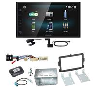 Kenwood DMX-125DAB Bluetooth Autoradio DAB+ Einbauset für Dacia Dokker Sandero