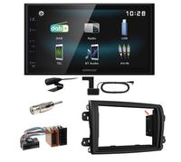 Kenwood DMX-125DAB Bluetooth DAB+ USB MP3 Einbauset für Fiat Ducato 8 ab 2022