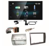 Kenwood DMX-125DAB Bluetooth DAB+ USB MP3 Einbauset für Fiat Ducato Boxer Jumper