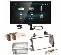 Kenwood DMX-125DAB Bluetooth MP3 DAB+ USB Einbauset für Kia Sportage JE Rio JB