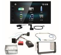 Kenwood DMX-125DAB Bluetooth MP3 Digitalradio Autoradio Einbauset für Kia Venga