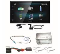 Kenwood DMX-125DAB Bluetooth MP3 Digitalradio USB Einbauset für Fox Polo 9N3