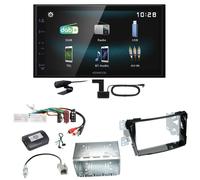 Kenwood DMX-125DAB Bluetooth MP3 USB DAB+ Autoradio Einbauset für Hyundai i40 VF