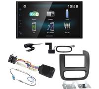 Kenwood DMX-125DAB Bluetooth MP3 USB DAB+ DAB+ Einbauset für Fiat Talento