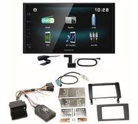 Kenwood DMX-125DAB Bluetooth MP3 USB Einbauset für Mercedes SLK R171 ab 2008