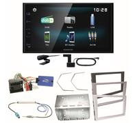 Kenwood DMX-125DAB Bluetooth USB Einbauset für Opel Vectra C Meriva Vivaro Combo