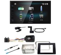 Kenwood DMX-125DAB Bluetooth USB MP3 DAB+ Einbauset für Opel Movano ab 2019