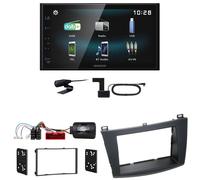 Kenwood DMX-125DAB DAB+ USB Bluetooth MP3 Einbauset für Mazda 3 BL