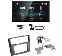 Kenwood DMX-125DAB USB Bluetooth DAB+ Einbauset für Mitsubishi Pajero bis 2014