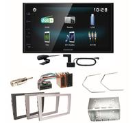 Kenwood DMX-125DAB USB Bluetooth Einbauset für Opel Vectra C Signum Corsa Combo