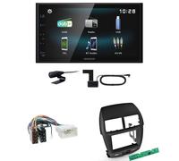 Kenwood DMX-125DAB USB Bluetooth MP3 DAB+ Einbauset für Mitsubishi ASX bis 2014