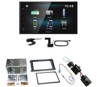 Kenwood DMX-125DAB USB Bluetooth MP3 DAB+ Einbauset für Porsche Cayenne ab 2007