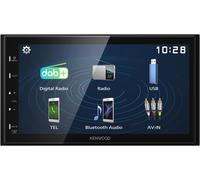 KENWOOD DMX129DAB - 17,3 cm (6,8") Digital Media AV-Receiver mit Quick Boot & Android USB-Mirroring (4x45W, DSP, DAB+/UKW, BT, 3X Pre-Out 2V, USB, iPod/iPhone Control)