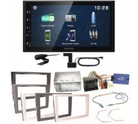 Kenwood DMX129DAB Bluetooth Einbauset für Opel Astra H Corsa D Zafira B Antara