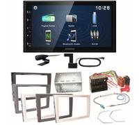 Kenwood DMX129DAB Bluetooth USB Einbauset für Opel Astra H Corsa D Zafira B Anta