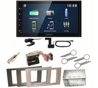 Kenwood DMX129DAB DAB+ Bluetooth Einbauset für Ford Focus C-Max Fiesta Transit