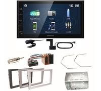 Kenwood DMX129DAB DAB+ Bluetooth Einbauset für Opel Omega B Meriva A Agila Vivar