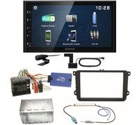 Kenwood DMX129DAB DAB+ Bluetooth USB Einbauset für Golf 5 6 Passat 3C B7 Touran
