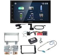 Kenwood DMX129DAB DAB+ Bluetooth USB Einbauset für Kia Cee'd ED