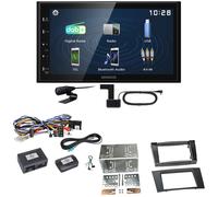 Kenwood DMX129DAB DAB+ Bluetooth USB Einbauset für Mercedes W211 CLS W219