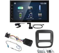 Kenwood DMX129DAB DAB+ Bluetooth USB Einbauset für Renault Trafic 3