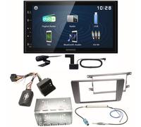 Kenwood DMX129DAB DAB+ Bluetooth USB Einbauset für Skoda Octavia 2 Yeti 5L