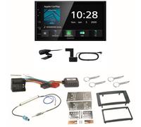 Kenwood DMX5020DABS Android Auto CarPlay Einbauset für T5 2003-2015 Multivan