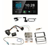 Kenwood DMX5020DABS Android Auto Einbauset für Ford Focus Mondeo S-Max Galaxy